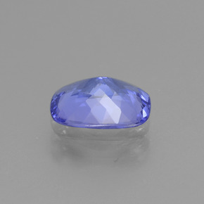 Tanzanite bleue naturelle coupe coussin, 1,25 ct, VS