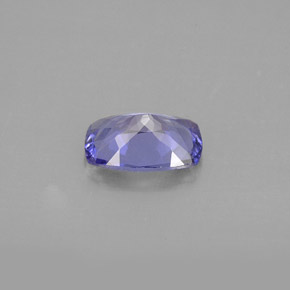 Tanzanite bleue naturelle coupe coussin, 1,01 ct, VVS-VS