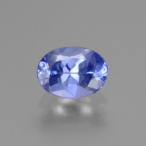 Tanzanite bleue naturelle coupe ovale, 1,12 ct, VVS-VS