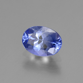 Tanzanite bleue naturelle coupe ovale, 1,12 ct, VVS-VS