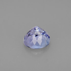 Tanzanite bleue naturelle coupe roude, 1,41 ct, VVS-VS