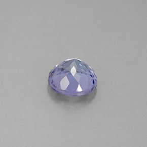 Tanzanite bleue naturelle coupe roude, 1,27 ct, VVS-VS