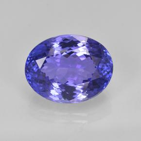 Tanzanite bleue naturelle coupe ovale, 6,26 ct, VVS
