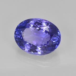 Tanzanite bleue naturelle coupe ovale, 6,26 ct, VVS
