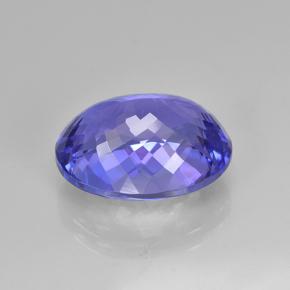 Tanzanite bleue naturelle coupe ovale, 6,26 ct, VVS