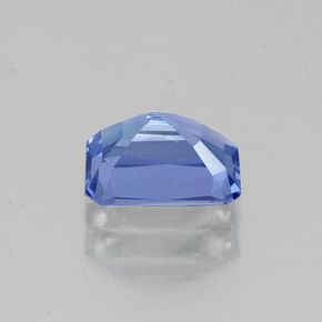Tanzanite bleue naturelle taille émeraude, 1,21 ct, VVS-VS