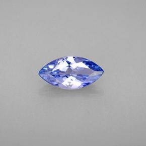 Tanzanite bleue naturelle marquise, 1,08 ct, VVS