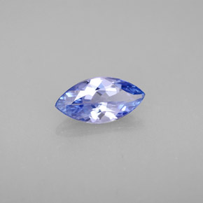 Tanzanite bleue naturelle marquise, 1,08 ct, VVS