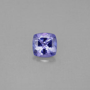 Tanzanite bleue naturelle coupe coussin, 0,96 ct, VVS