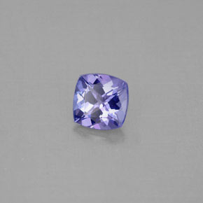 Tanzanite bleue naturelle coupe coussin, 0,96 ct, VVS