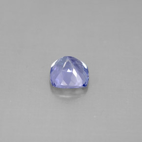 Tanzanite bleue naturelle coupe coussin, 1,11 ct, VVS