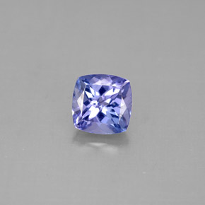 Tanzanite bleue naturelle coupe coussin, 1,27 ct, VVS-VS