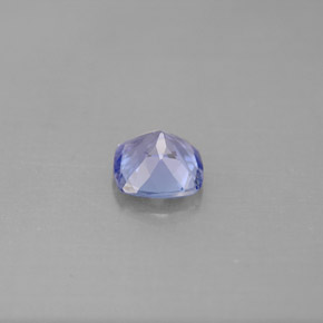Tanzanite bleue naturelle coupe coussin, 0,90 ct, VVS