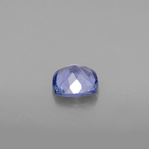 Tanzanite bleue naturelle coupe coussin, 0,81 ct, VVS