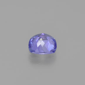 Tanzanite bleue naturelle coupe coussin, 0,91 ct, VVS-VS