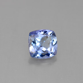 Tanzanite bleue naturelle coupe coussin, 1,06 ct, VVS