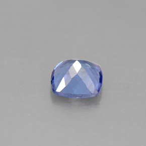 Tanzanite bleue naturelle coupe coussin, 1,06 ct, VVS