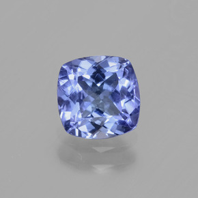 Tanzanite bleue naturelle coupe coussin, 0,99 ct, VVS