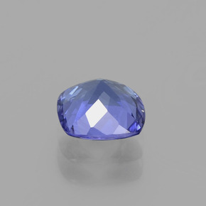Tanzanite bleue naturelle coupe coussin, 0,99 ct, VVS