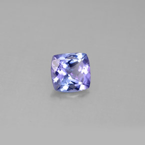Tanzanite bleue naturelle coupe coussin, 0,86 ct, VVS