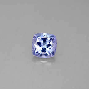 Tanzanite bleue naturelle coupe coussin, 1,05 ct, VVS