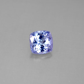 Tanzanite bleue naturelle coupe coussin, 1,05 ct, VVS