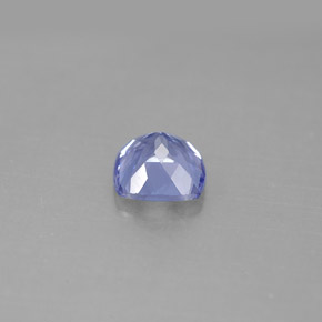 Tanzanite bleue naturelle coupe coussin, 1,05 ct, VVS