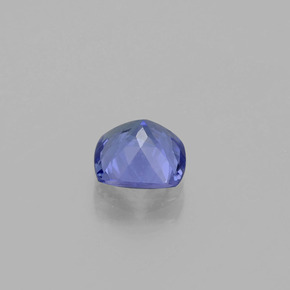 Tanzanite bleue naturelle coupe coussin, 0,97 ct, VVS