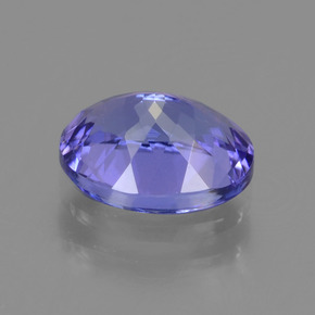 Tanzanite violet naturelle coupe ovale, 1,48 ct, VVS-VS