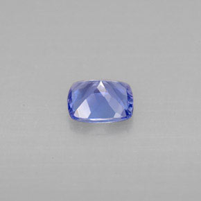 Tanzanite bleue naturelle coupe coussin, 0,90 ct, VS