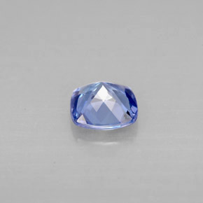Tanzanite bleue naturelle coupe coussin, 0,91 ct, VS