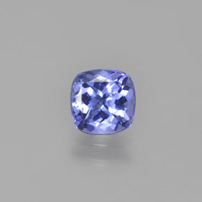 Tanzanite bleue naturelle coupe coussin, 0,94 ct, VS