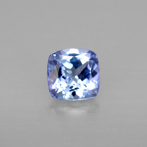 Tanzanite bleue naturelle coupe coussin, 1,01 ct, VVS-VS