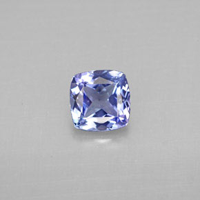Tanzanite bleue naturelle coupe coussin, 1,03 ct, VVS-VS