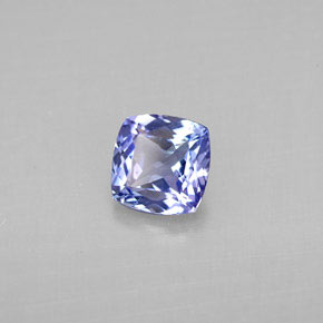 Tanzanite bleue naturelle coupe coussin, 1,03 ct, VVS-VS