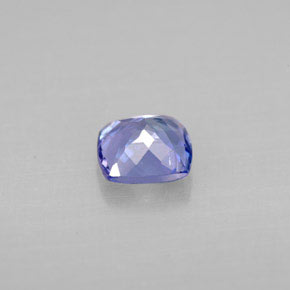 Tanzanite bleue naturelle coupe coussin, 1,03 ct, VVS-VS