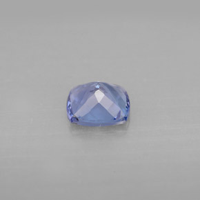 Tanzanite bleue naturelle coupe coussin, 0,95 ct, VVS-VS