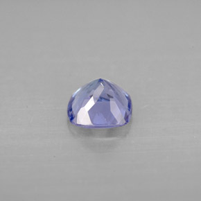 Tanzanite bleue naturelle coupe coussin, 0,96 ct, VVS