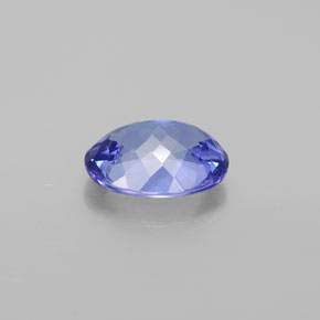 Tanzanite bleue naturelle coupe ovale, 1,55 ct, VVS