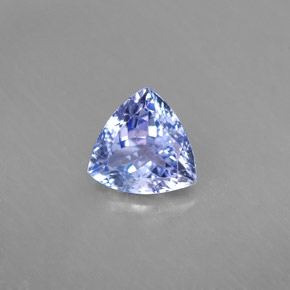 Tanzanite bleue naturelle trillion, 1,24 ct, VVS-VS
