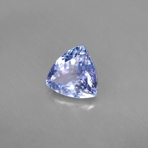 Tanzanite bleue naturelle trillion, 1,24 ct, VVS-VS