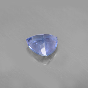 Tanzanite bleue naturelle trillion, 1,24 ct, VVS-VS