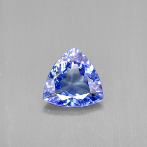 Tanzanite bleue naturelle trillion, 1,15 ct, VVS-VS