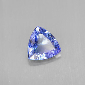 Tanzanite bleue naturelle trillion, 1,15 ct, VVS-VS