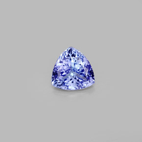 Tanzanite bleue naturelle trillion, 1,24 ct, VVS-VS
