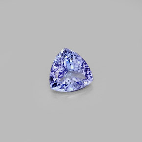 Tanzanite bleue naturelle trillion, 1,24 ct, VVS-VS