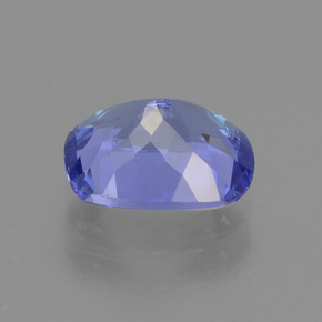 Tanzanite bleue naturelle coupe coussin, 1,35 ct, VS