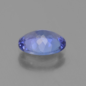 Tanzanite bleue naturelle coupe ovale, 1,24 ct, VVS