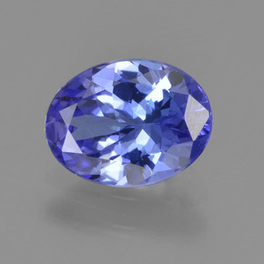 Tanzanite bleue naturelle coupe ovale, 1,22 ct, VVS