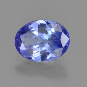 Tanzanite bleue naturelle coupe ovale, 1,22 ct, VVS